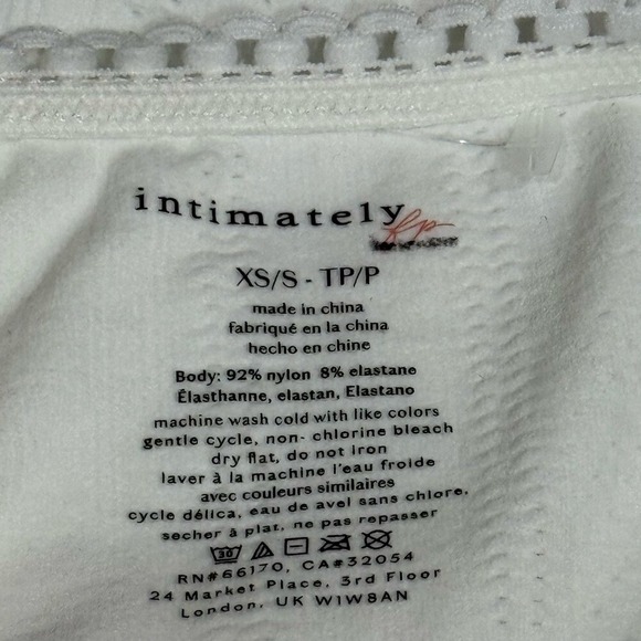 New FREE PEOPLE Playing Favorites‎ White Pointelle Boat Neck Thong Bodysuit XS S - Picture 7 of 7